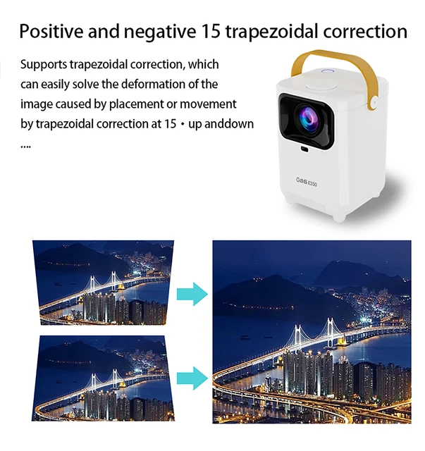 Mini Portable Projector 1080P Home Theater LED Movie Projector Video H 2