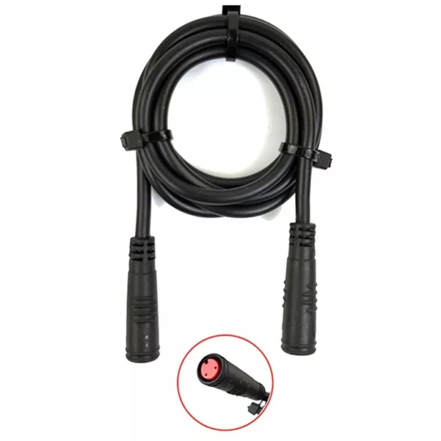 2X(Conector de Cable de ExtensióN para Bicicleta EléCtrica Cable Impermeabl3424