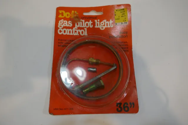 Do It 36” Gas Pilot Light Control Thermocouple with Adapters - NEW 411398