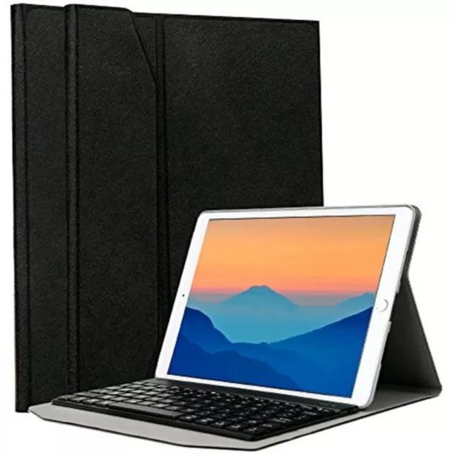 iEGrow F15S Smart Bluetooth Keyboard with Stand Portfolio PU Leather Case Cover