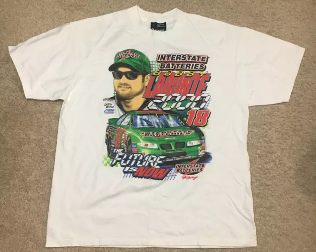 Vintage Bobby Labonte Shirt Mens Large Nascar 2000 Racing Car 2 Sided Print