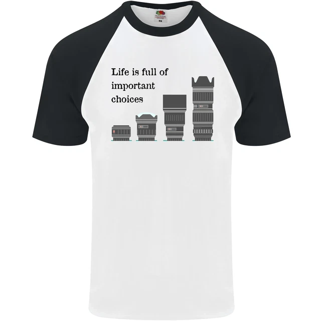 T-shirt da baseball Photography Important Choices Photographer Uomo S/S