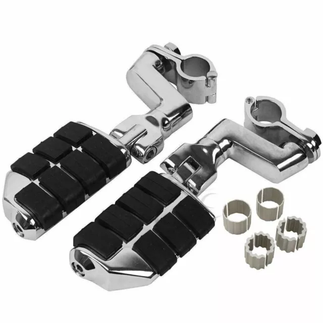 22mm-35mm Highway Bar Foot Pegs Mount Clamps For Honda GoldWing GL1500 GL1800