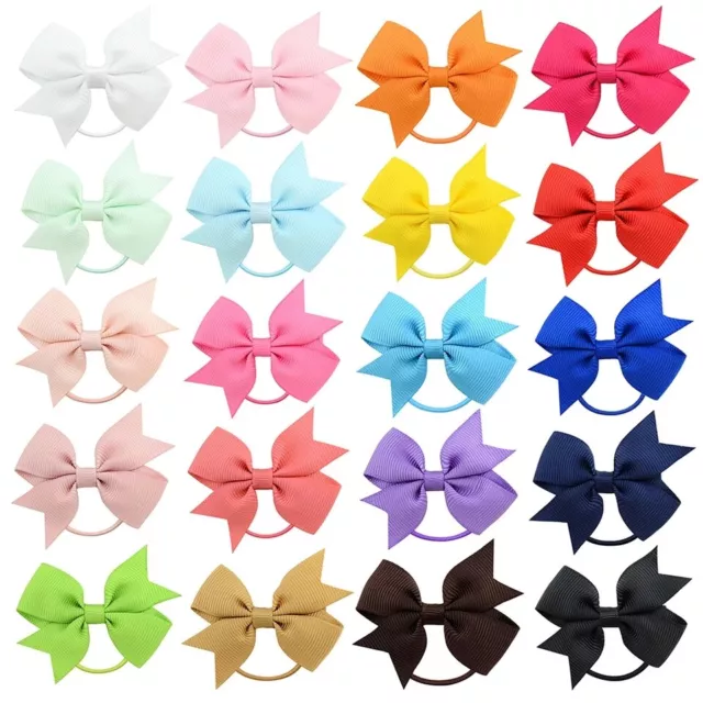 Hair Bows Pony Tail Band Bobble for kids baby girls children Hair Accessories