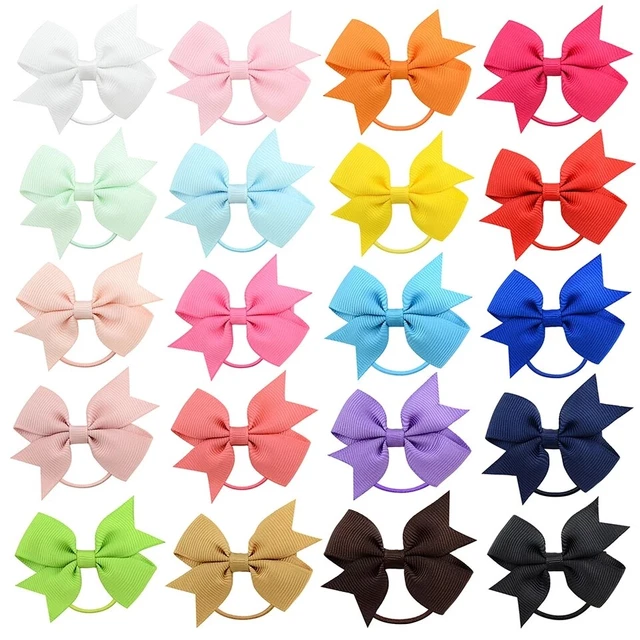 Hair Bows Pony Tail Band Bobble for kids baby girls children Hair Accessories
