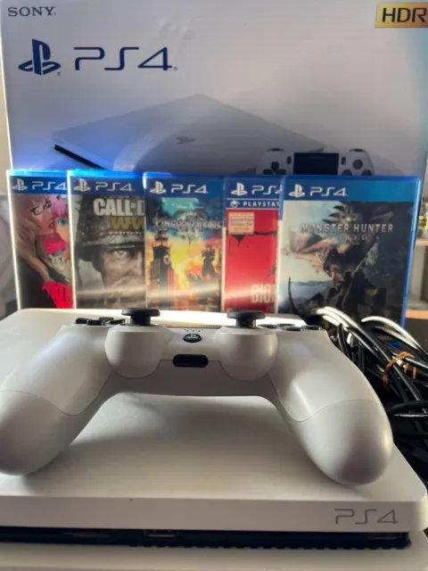 SONY PLAYSTATION 4 PS4 Console CUH-2100A 500GB White 5 Games Free