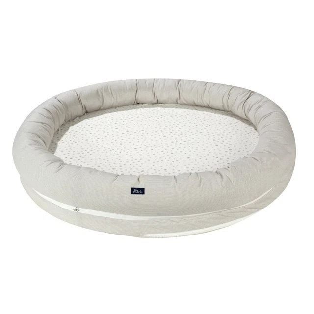 Alvi Schlummernestchen XL Laufgittereinlage Aqua Dot Ø 100 cm TOP