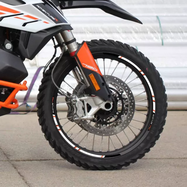 Strisce adesive per cerchi ruote moto compatibili con KTM 790 Adventure 2019-23