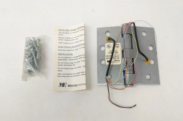 Marray TEF10C 10-Wire Heavyweight Electric Door Hinge 652 (626) 4x4"