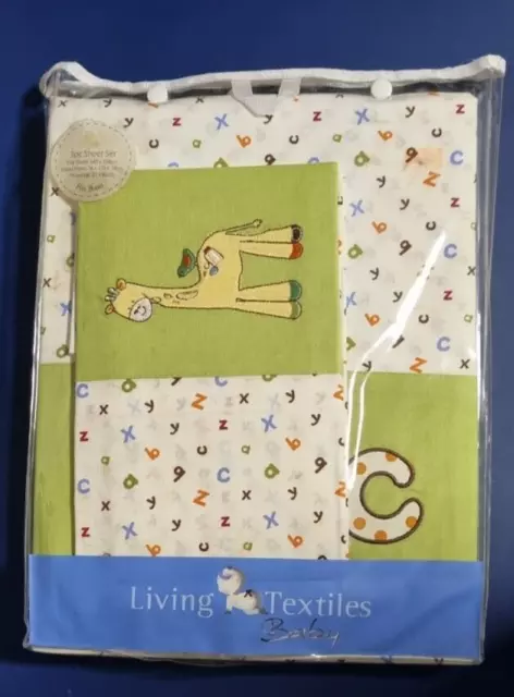 Living Textiles Play Date Collection 3 Pc Sheet Set Cotton NEW Fits Boori