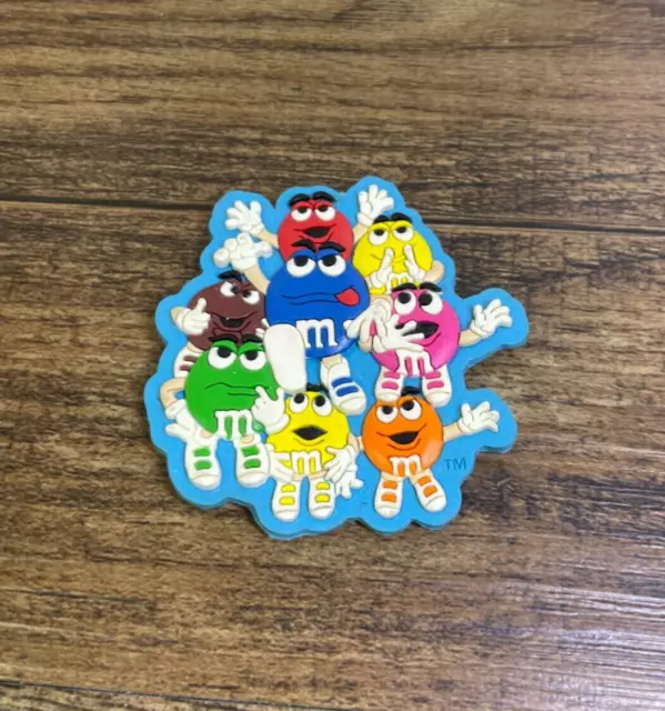 M&M 2.5" Rubber Magnet 3D Textured 1999 Mars Candy Chocolate Characters