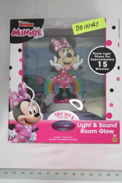 Disney Junior Minnie Mouse Light & Sound Room Glow Nightlight - NEW 2021