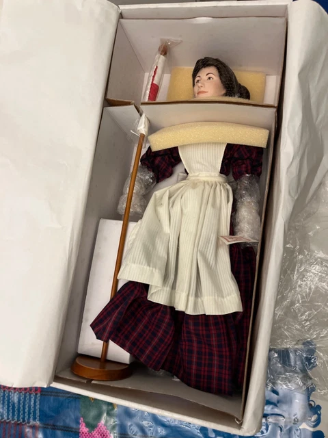 New Limited Edition Clara Barton 18” Porcelain Doll US Historical Society # 893