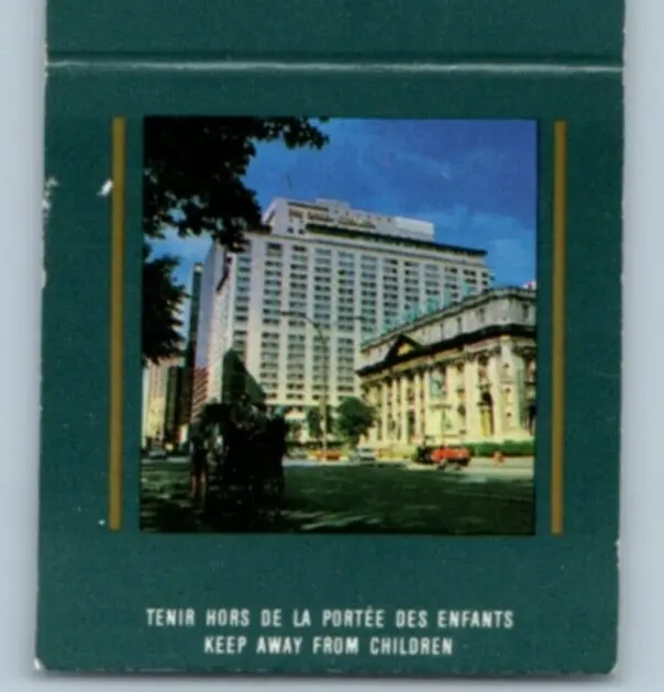 Le Reine Elizabeth Hotel Montreal Quebec Canada Matchbook Cover MBC2D