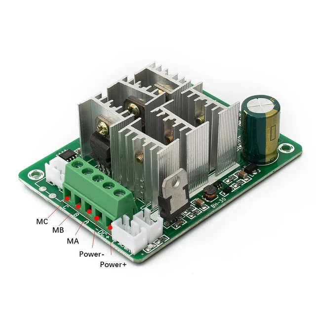 Controllore Velocità Per Motore Brushless 5-36V, Regolatore 3 Fasi Sensorless CW/CCW - 4