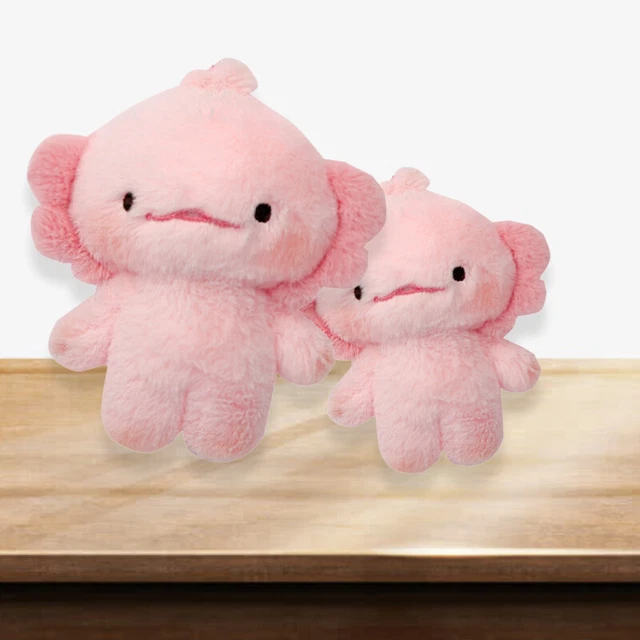 CUTE PINK AXOLOTL Plush Toy With Pp Cotton Filling And Bag