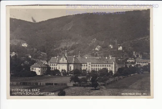 Steiermark , Graz , Fotokarte Eggenberg , Institut , 1930