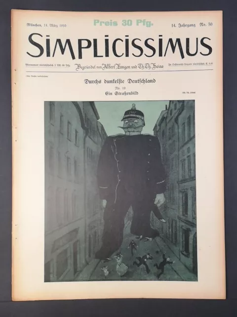 Simplicissimus: Illustrierte Wochenschrift. 14. Jahrgang. No. 50, 14. März 1910.