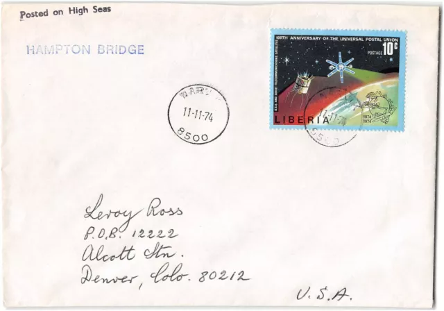 Posted on the high seas abroad Hampton Bridge, Narvik Liberia, 1974