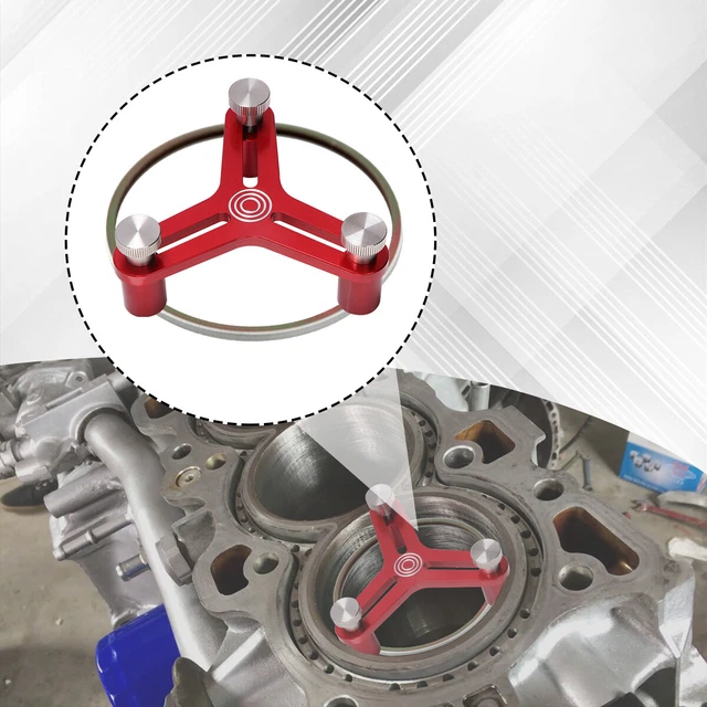 Universal Aluminum Piston Ring Squaring Tool For End Gap Easy To Install Red