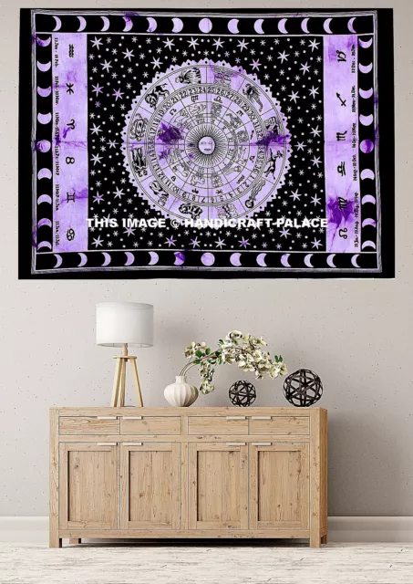 Indian Zodiac Tapestry Wall Hanging Mandala Hippie Tapestries Throw Bohemian Art