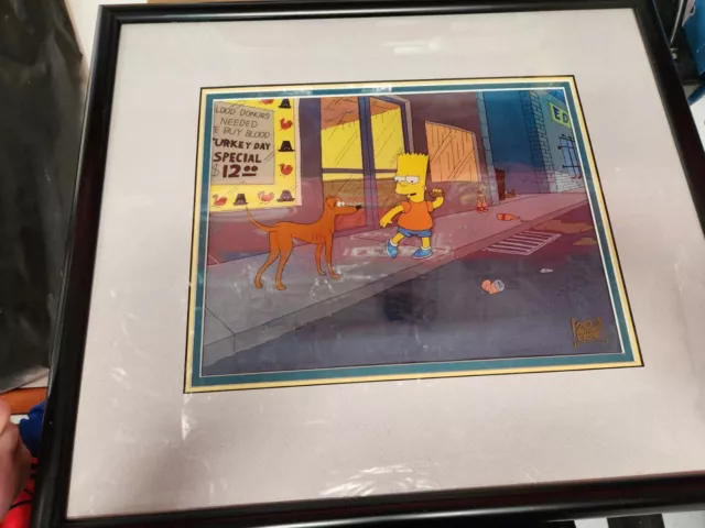 Original Hand Painted Simpsons Animation Cel 3