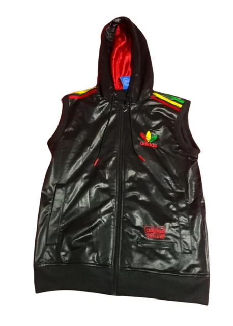 MENS ADIDAS CHILE 62 Rasta Sleeveless Track Top Jacket Gilet