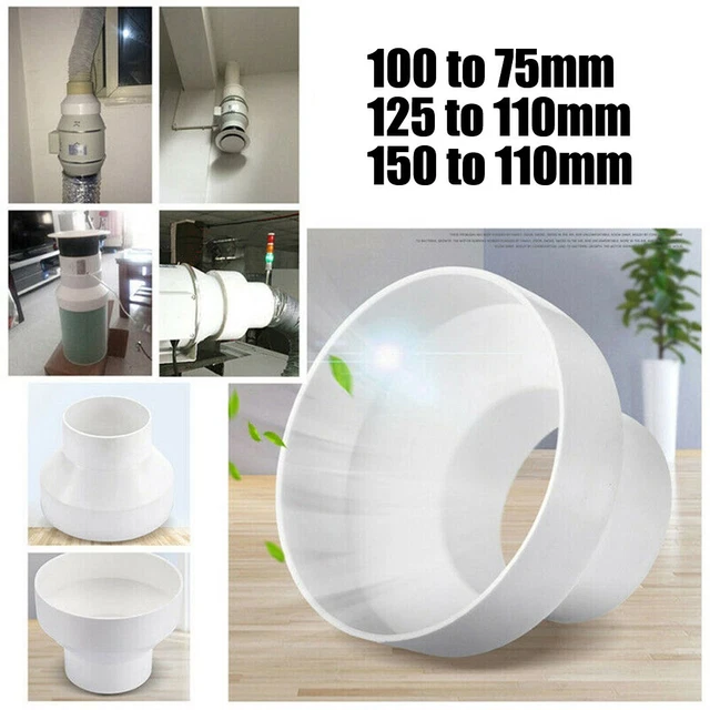 Tubo riduttore da 55 mm a 60 mm, adattatore di scarico