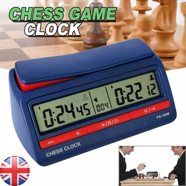 Durable Chess Digital Timer Chess Clock Count Up Down Board Game Clock Game Tool