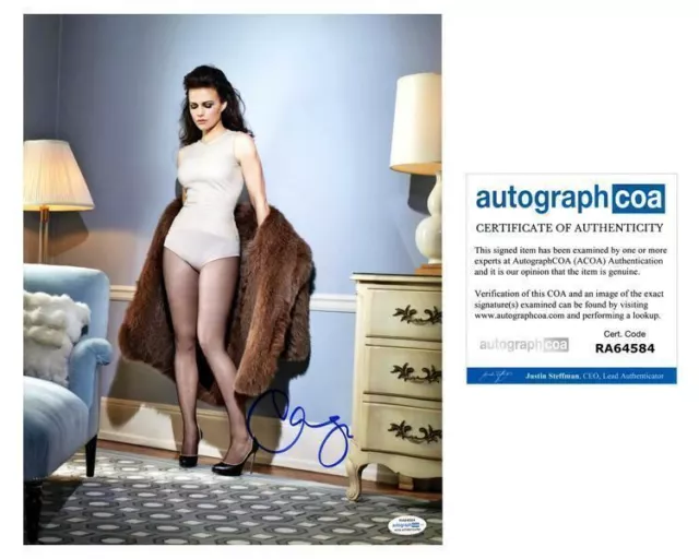 Carla Gugino Autographed Signed 11x14 Photo Hot Sexy Underwear ACOA