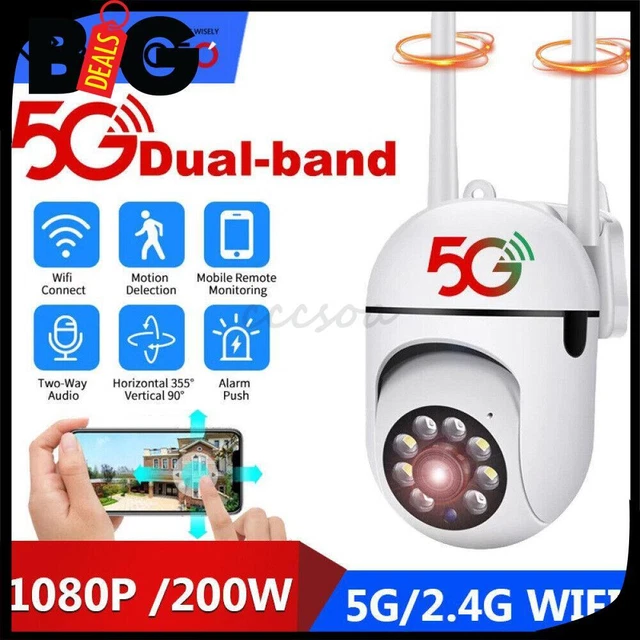 Mini Telecamera WiFi 1080P HD Per Interni, Batteria Ricaricabile E Rilevamento Movimento