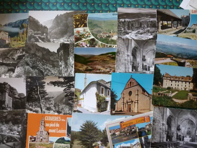 Lot de 66 cartes postales de la LOZERE (48)