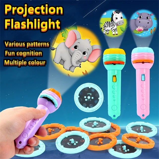 Jouets de dessins animés Projecteur Lampe de poche de projection Photos de nuit