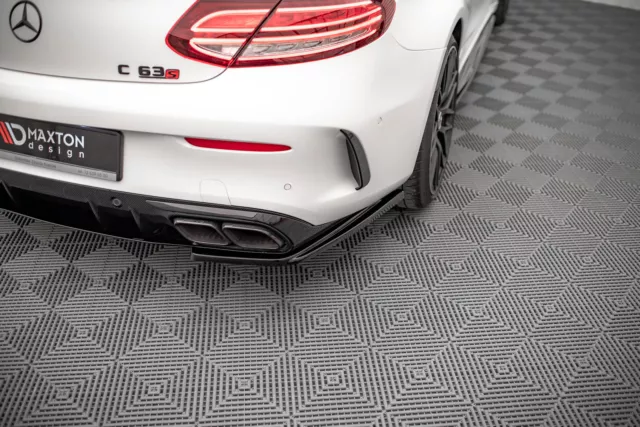 Maxton Design Difusor Aletas para Mercedes C63 AMG C205 Coupé Facelift Brillante