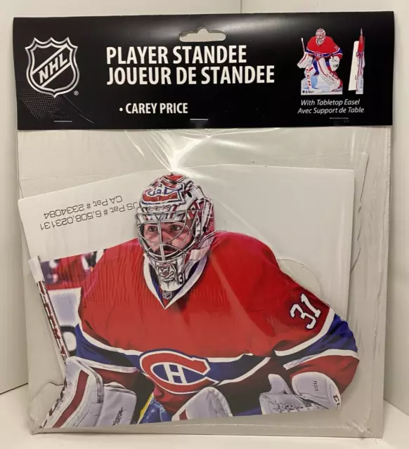 Carey Price STAND UP DISPLAY + Tabletop Easel MONTREAL CANADIENS New Sealed NHL