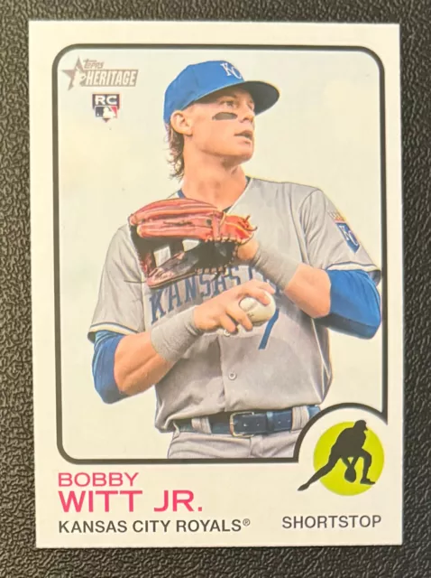 2022 Topps Heritage High Number BOBBY WITT JR IMAGE VARIATION #520 KC Royals RC