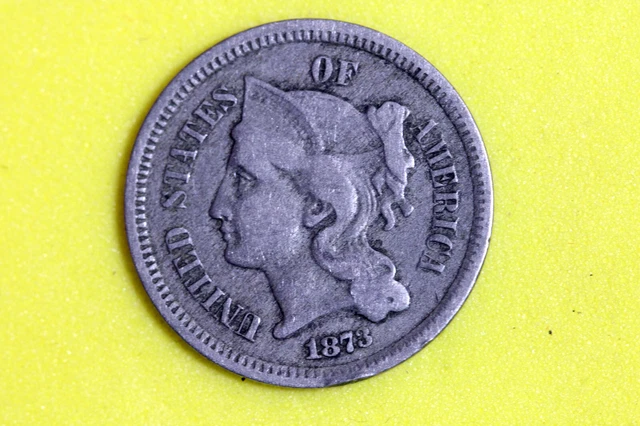 Estate Find 1873 Three Cent Nickel   #D34511