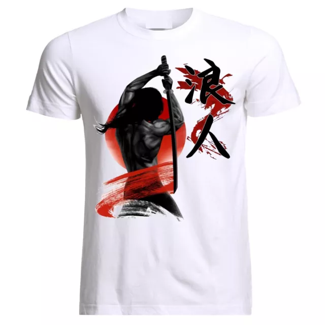 Bushido Code Samurai Mask Sword Japanese Ronin Katana T-Shirt