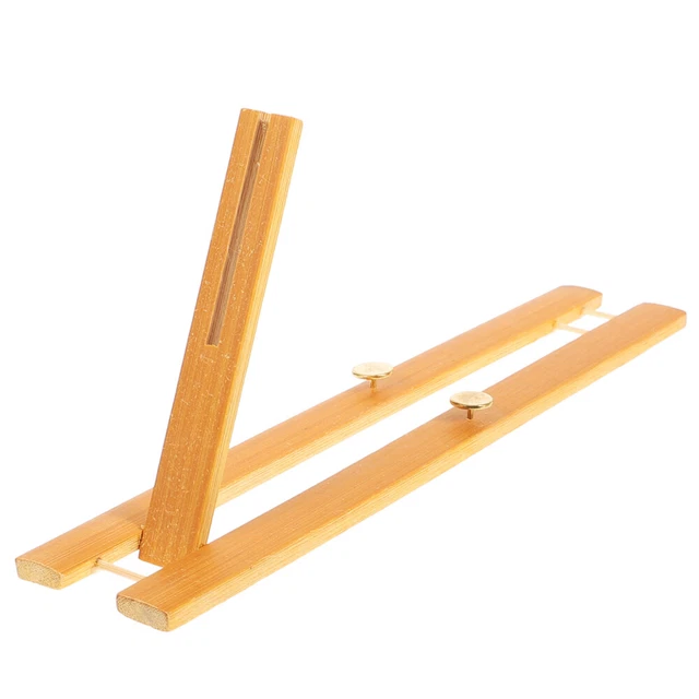 Slanting  Rustic  Bamboo Fan Holder Folding Fan Stand Hand Fan Display Base
