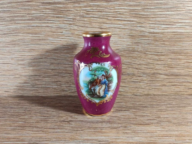 Micro Table Et 2 Chaises En Porcelaine De Limoges – Vieux France