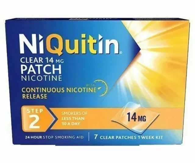 NiQuitin Clear step 2 x 14 patch GRATIS P&P
