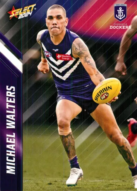 Carte AFL Select Footy Stars des Dockers de Fremantle 2024 - Michael Walters