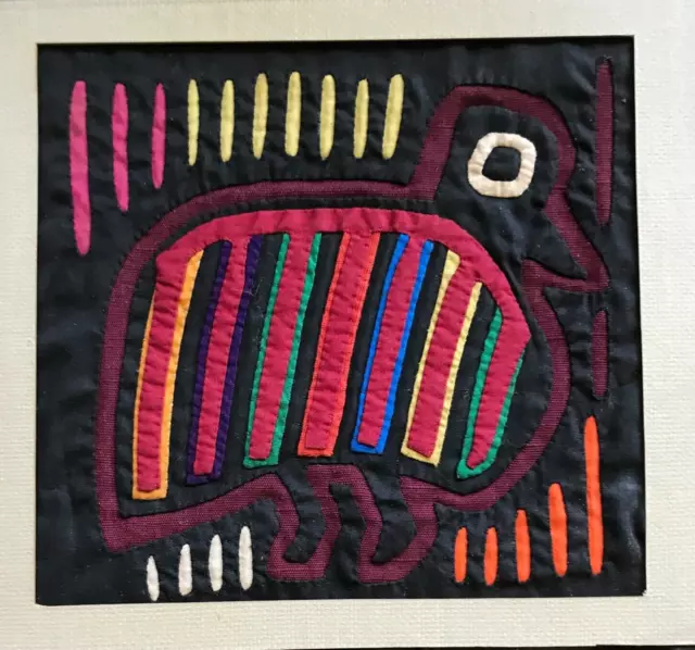 Vintage Hand Stitched Kuna Mola Creature (Bird?)
