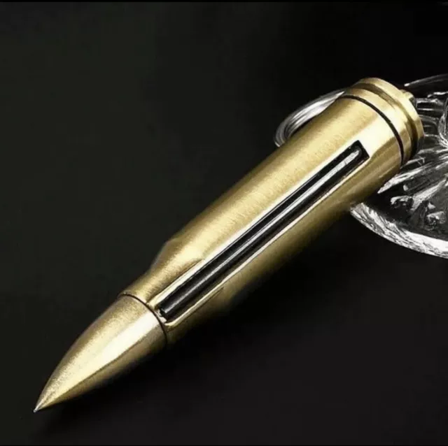 Permanent Match Lighter Strike Gifts For Him Gadget Survival UK Golden Bullet