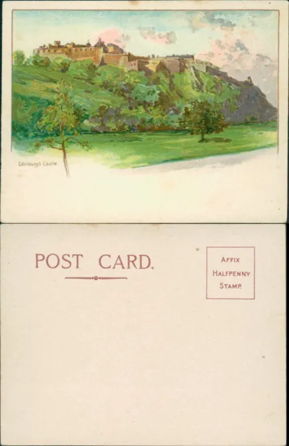 Edinburgh Castle Miniature Postcard