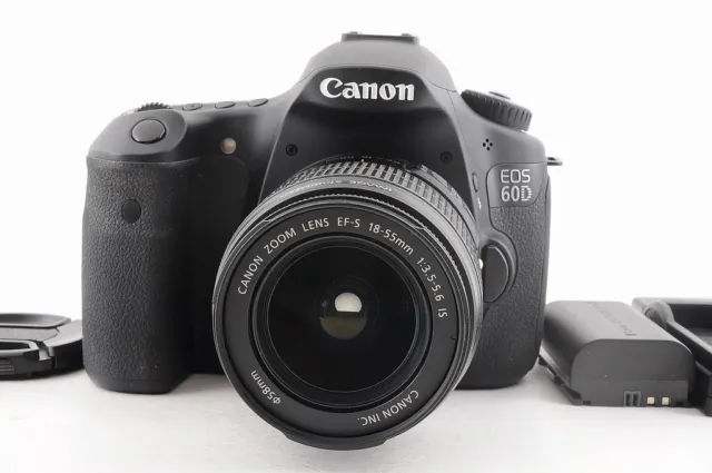 Canon EOS 60D 18.0 MP Digital SLR Camera Black w/ 18-55mm IS Lens 10375 Shot