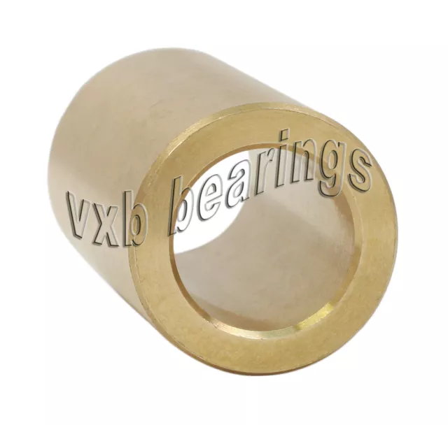 3/8"x 1/2"x 3/4" inch Bronze Cast Bushing Plain Sleeve Bearing 0.375" Bore 0.5"