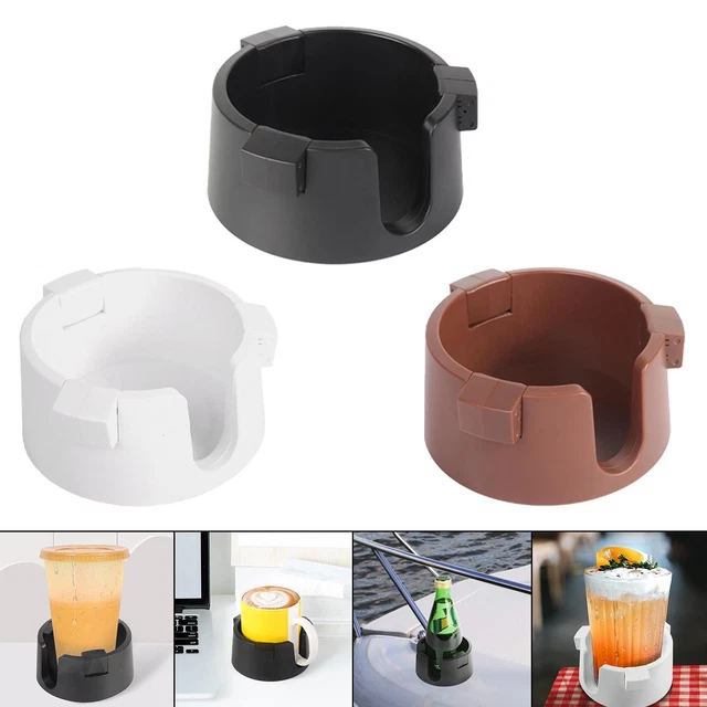 Porte-Gobelet Réglable Pour Bureau - Clip En Aluminium - Anti-Renversement - Convient Aux Bureaux De 5 à 55 Mm