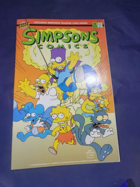 Simpsons Comics #5 (VFN) `94 Morrison/ Vance  (With Card)