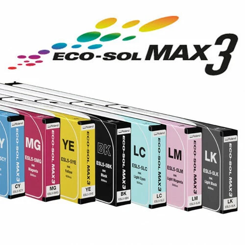 Cartouche D'encre 440ml Compatible Roland Eco-Sol Max 2 ESL4 Pour Séries RF, RS, SJ, SP, VP, XF